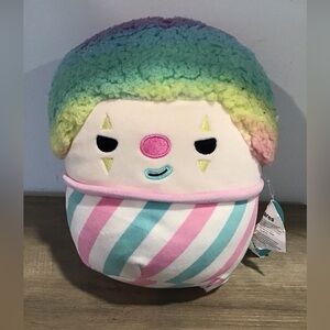 Squishmallows Declan the Snow Cone Clown 8" NWT Food Hybrid Crossover Squad